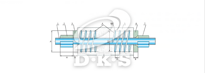 Barra de hilo de alta resistencia y accesorio