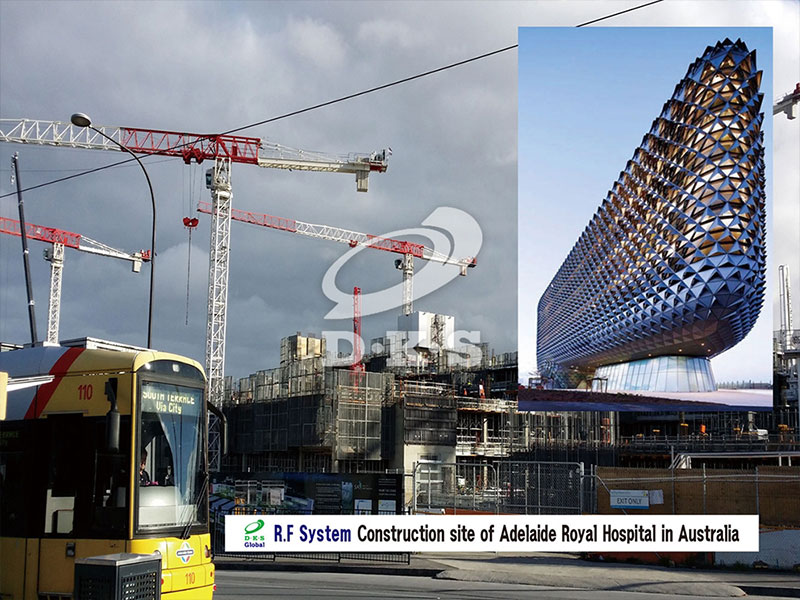 Sitio de construcción del Adelaide Royal Hospital en Australia